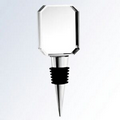 Optical Crystal Wine Stopper - rectangle (Sandblasted)